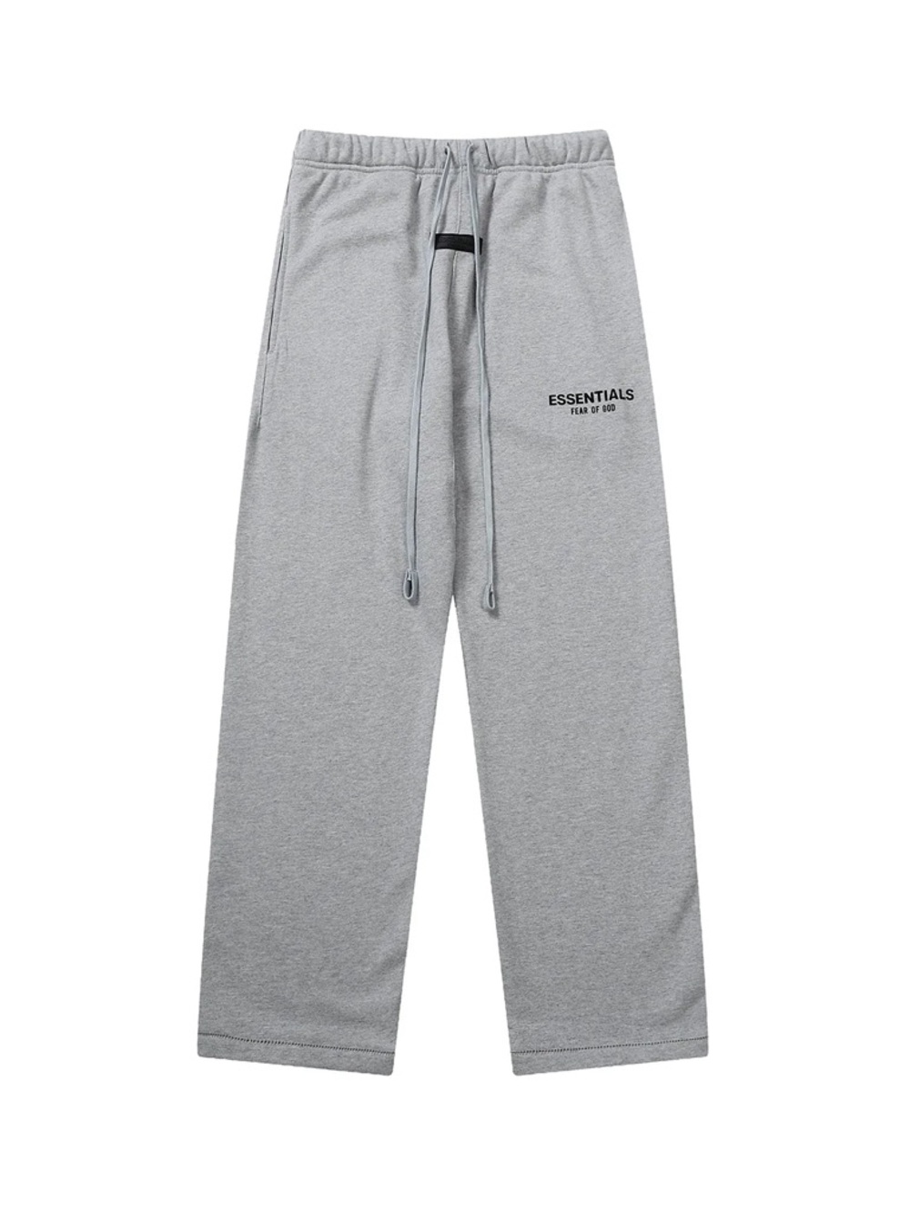 Essentials Fear of God Dark Oatmeal Men's Sweatpants with Black Logo